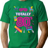 Funny 80s Retro Tee 1980s Party Shirt Turntable Cassette I Love The 80s Retro Style - Green