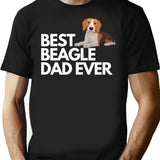 Funny Beagle Dad Saying Best Beagle Dad Ever T-Shirt - Black