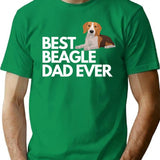 Funny Beagle Dad Saying Best Beagle Dad Ever T-Shirt - Green
