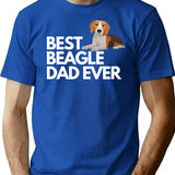 Funny Beagle Dad Saying Best Beagle Dad Ever T-Shirt - Blue