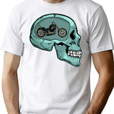 Funny Biker Vintage Motorcycle Lover Cool Rider T-Shirt - White