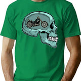 Funny Biker Vintage Motorcycle Lover Cool Rider T-Shirt - Green