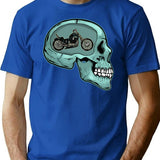 Funny Biker Vintage Motorcycle Lover Cool Rider T-Shirt - Blue