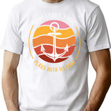 Funny Boating Tee Sorry I Can't I Have Plans With My Boat Design - White