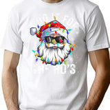 Funny Christmas Santa Claus I Do It For The Hos Cute Xmas T-Shirt - White