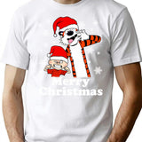 Funny Comic Calvin And Hobbes Art Gift Fan T-Shirt - White