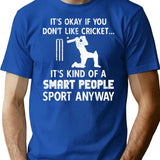 Funny Cricket Player Cricket Sport Vintage Sayings And Cricket Bat (1) T-Shirt - Blue