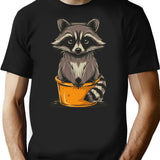 Funny Cute Raccoon T-Shirt - Sarcastic Humor Graphic Tee - Black