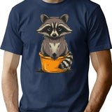 Funny Cute Raccoon T-Shirt - Sarcastic Humor Graphic Tee - Navy