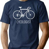 Funny Cycologist Bike Cycling T-Shirt - Sarcastic Humor Graphic Tee - Navy