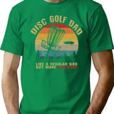 Funny Disc Golf Dad T-Shirt for Men & Women, T-Shirts Graphic Tee - Green