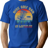 Funny Disc Golf Dad T-Shirt for Men & Women, T-Shirts Graphic Tee - Blue