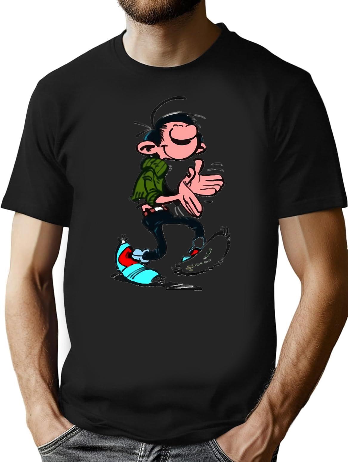 Funny Gift For Spirou Paper Vintage Photograp T-Shirt for Men & Women, T-Shirts Graphic Tee - Black