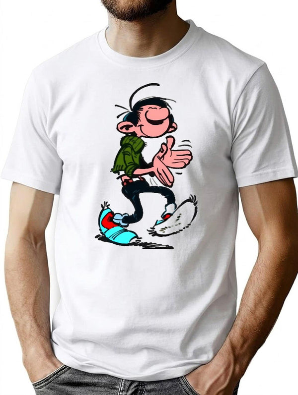 Funny Gift For Spirou Paper Vintage Photograp T-Shirt for Men & Women, T-Shirts Graphic Tee - White