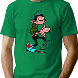 Funny Gift For Spirou Paper Vintage Photograp T-Shirt for Men & Women, T-Shirts Graphic Tee - Green