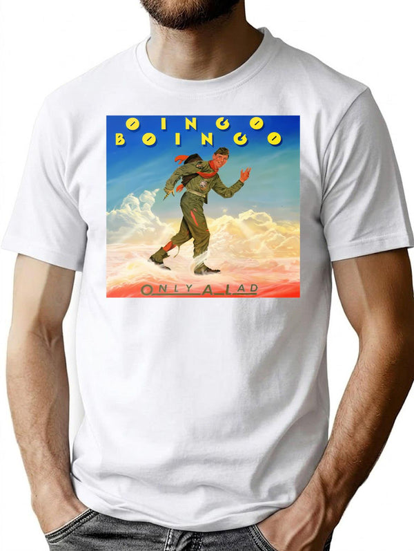 Funny Gift Oingo Boingo Only A Lad Cute Gifts T-Shirt for Men & Women, T-Shirts Graphic Tee - White