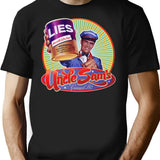 Government Lies T-Shirt - Retro Graphic Tee for Men & Women - Black