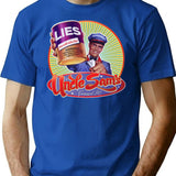 Government Lies T-Shirt - Retro Graphic Tee for Men & Women - Blue