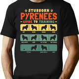 Great Pyrenees Pyr Funny Guide To Traning T-Shirt - Black