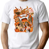 Great Ramen Attack T-Shirt - Retro Graphic Tee for Men & Women - White