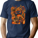 Great Ramen Attack T-Shirt - Retro Graphic Tee for Men & Women - Navy