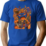 Great Ramen Attack T-Shirt - Retro Graphic Tee for Men & Women - Blue