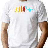 Great Water Polo Evolution Sport Water Ball Player T-Shirt - White