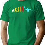Great Water Polo Evolution Sport Water Ball Player T-Shirt - Green