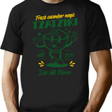 Greek Tzatziki Retro Mascot T-Shirt - Black
