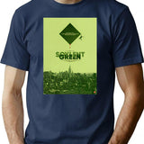 Green Is People T-Shirt - Retro Graphic Tee for Men & Women - Navy