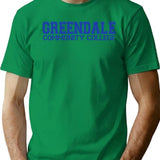 Greendale College Jersey (blue) T-Shirt - Retro Graphic Tee for Men & Women - Green