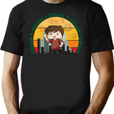 Grian T-Shirt - Retro Graphic Tee for Men & Women - Black