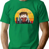 Grian T-Shirt - Retro Graphic Tee for Men & Women - Green