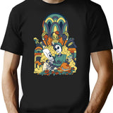 Grim Fandango Vintage Videogame Artwork T-Shirt - Retro Graphic Casual Tee - Black