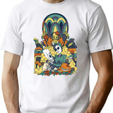 Grim Fandango Vintage Videogame Artwork T-Shirt - Retro Graphic Casual Tee - White