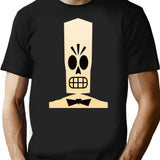 Grim T-Shirt - Retro Graphic Tee for Men & Women - Black