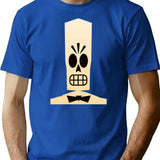 Grim T-Shirt - Retro Graphic Tee for Men & Women - Blue