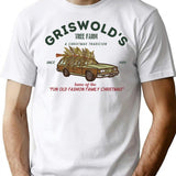 Griswold's Tree Farm T-Shirt - Retro Graphic Tee for Men & Women - White