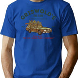 Griswold's Tree Farm T-Shirt - Retro Graphic Tee for Men & Women - Blue