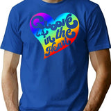 Groove Is In The Heart T-Shirt - Retro Graphic Tee for Men & Women - Blue