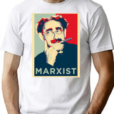 Groucho Marxist (hope Parody) T-Shirt - Retro Graphic Tee for Men & Women - White