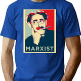 Groucho Marxist (hope Parody) T-Shirt - Retro Graphic Tee for Men & Women - Blue