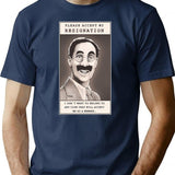 Groucho Resigns T-Shirt - Retro Graphic Tee for Men & Women - Navy