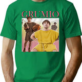 Grumio Plebs T-Shirt - Retro Graphic Tee for Men & Women - Green
