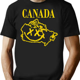 Grunge Canada Retro 90's Rock Maga T-Shirt - Black