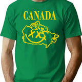 Grunge Canada Retro 90's Rock Maga T-Shirt - Green