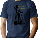 Guerrilla Gardener T-Shirt - Retro Graphic Tee for Men & Women - Navy