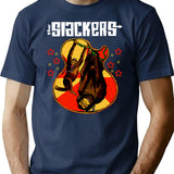 Guitar Monkey Man T-Shirt - Retro Graphic Tee for Men & Women - Navy