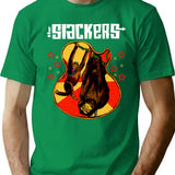 Guitar Monkey Man T-Shirt - Retro Graphic Tee for Men & Women - Green