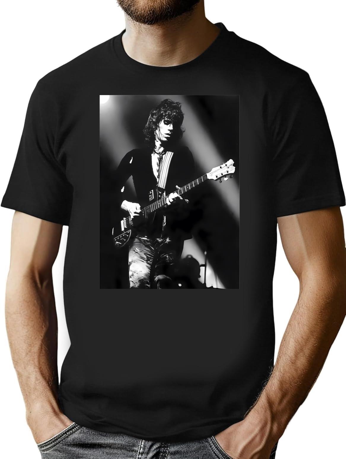 Guitar Richard Concert Poster T-Shirt - Retro Graphic Tee for Men & Women - Black